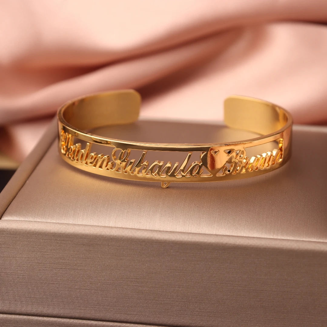Custom Name Open Bangle