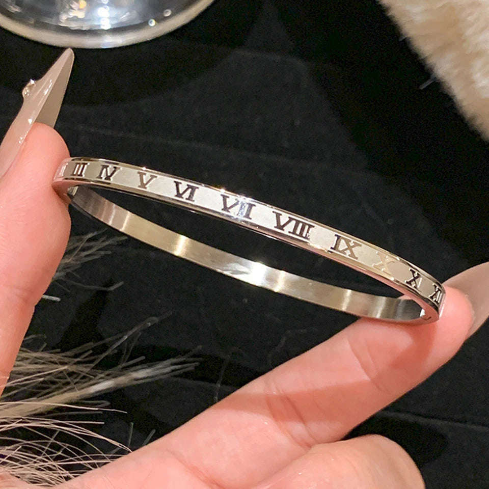 Zirconia Inlaid Stackable Bracelets