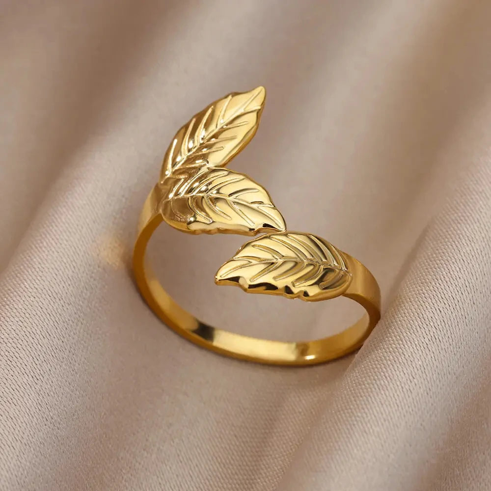 316L Gold Tone Statement Rings
