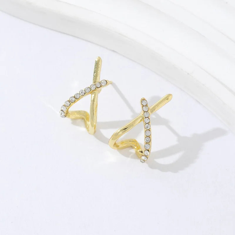 Minimalist Cross Stud Earrings