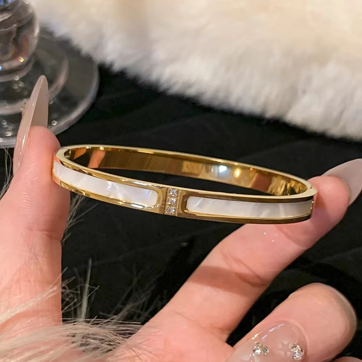 LuxeLine Titanium Bangle