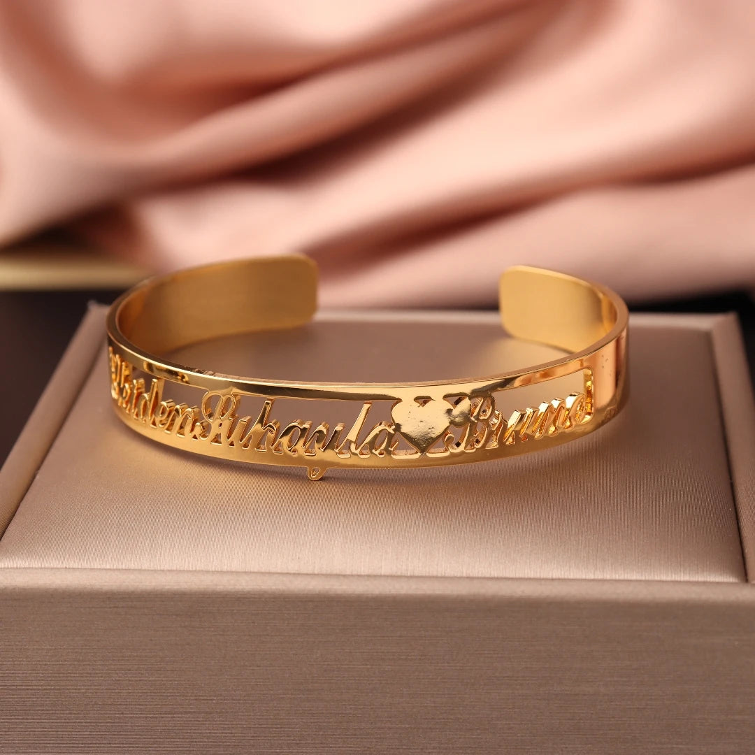 Custom Name Open Bangle