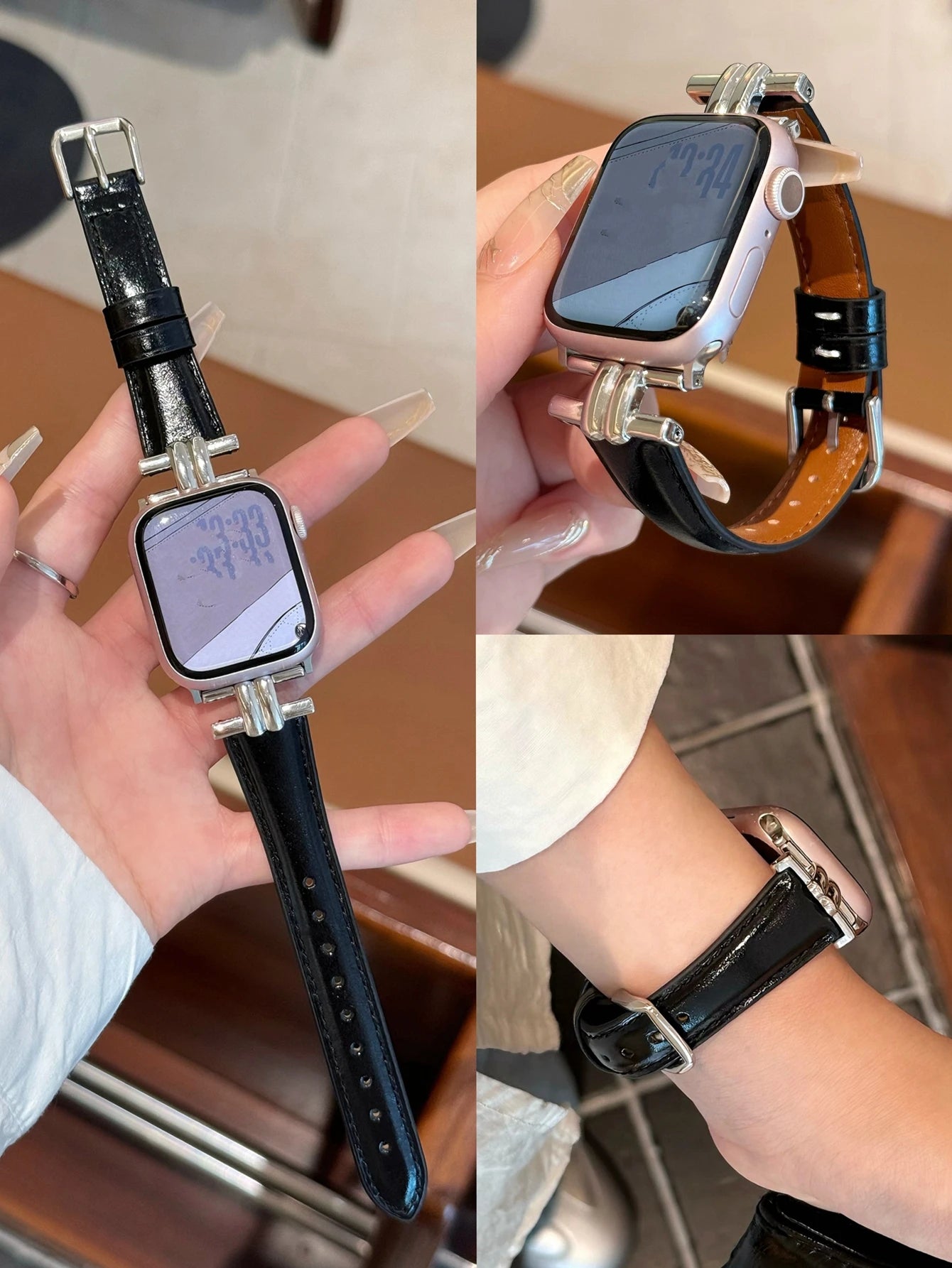 Elegant Leather loop Apple Watch band