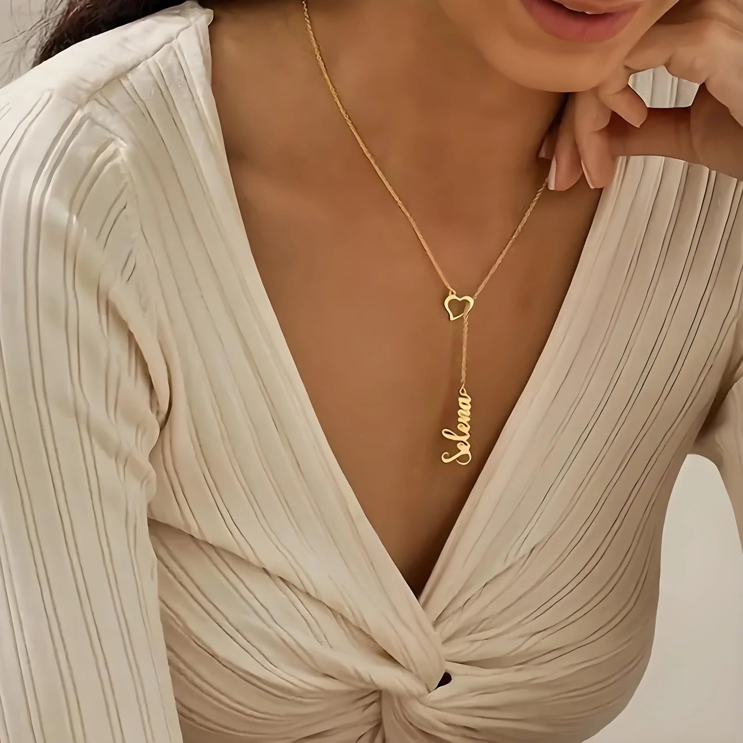 Liora Heart Name Necklace