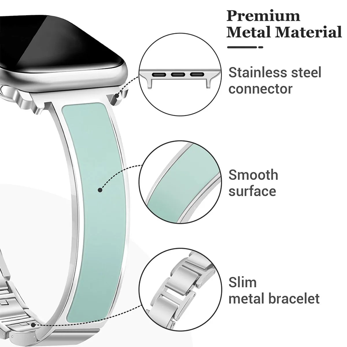 Classic & Modern Blend Apple Watch Bracelet Strap