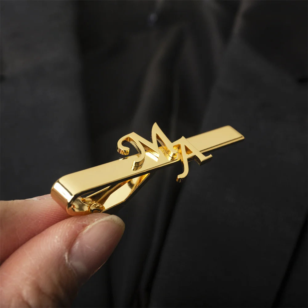 Tangula Custom Initial Tie Clip