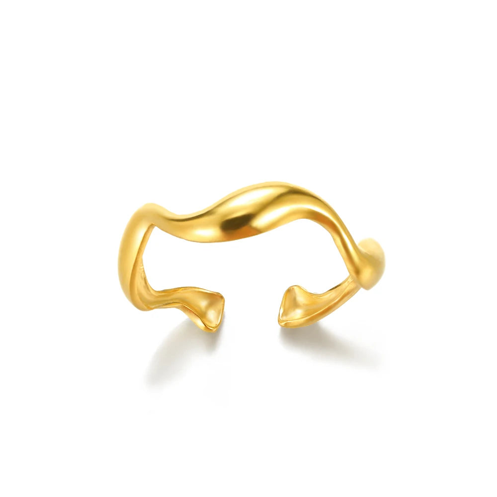 316L Gold Tone Statement Rings