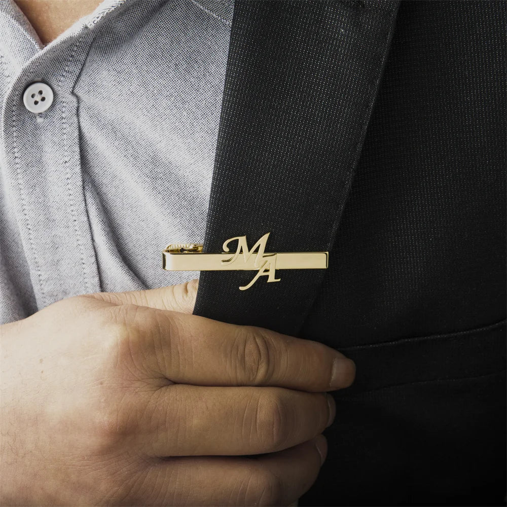 Tangula Custom Initial Tie Clip