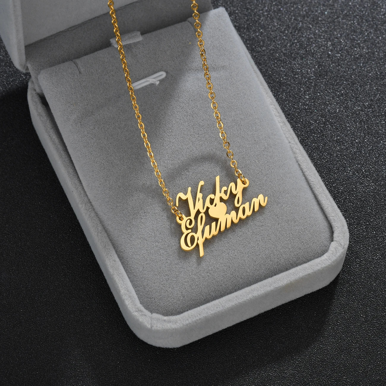 Euphoria Custom 2 Names Pendant Necklace