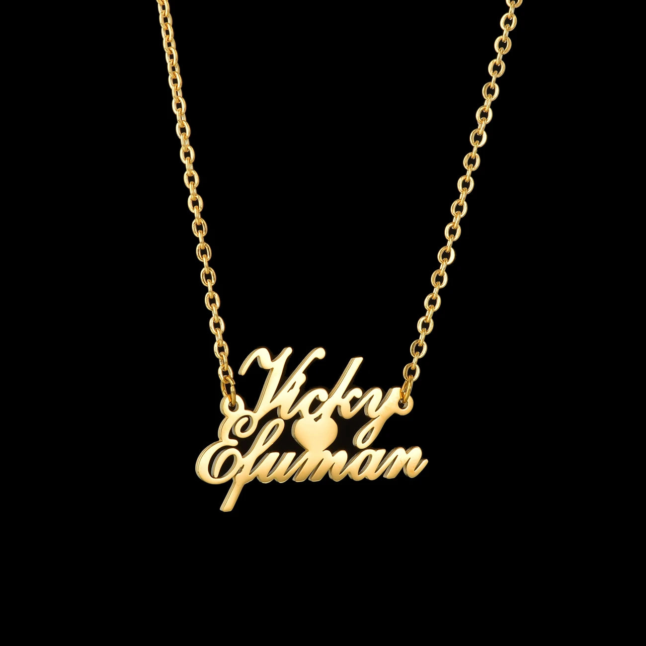 Euphoria Custom 2 Names Pendant Necklace