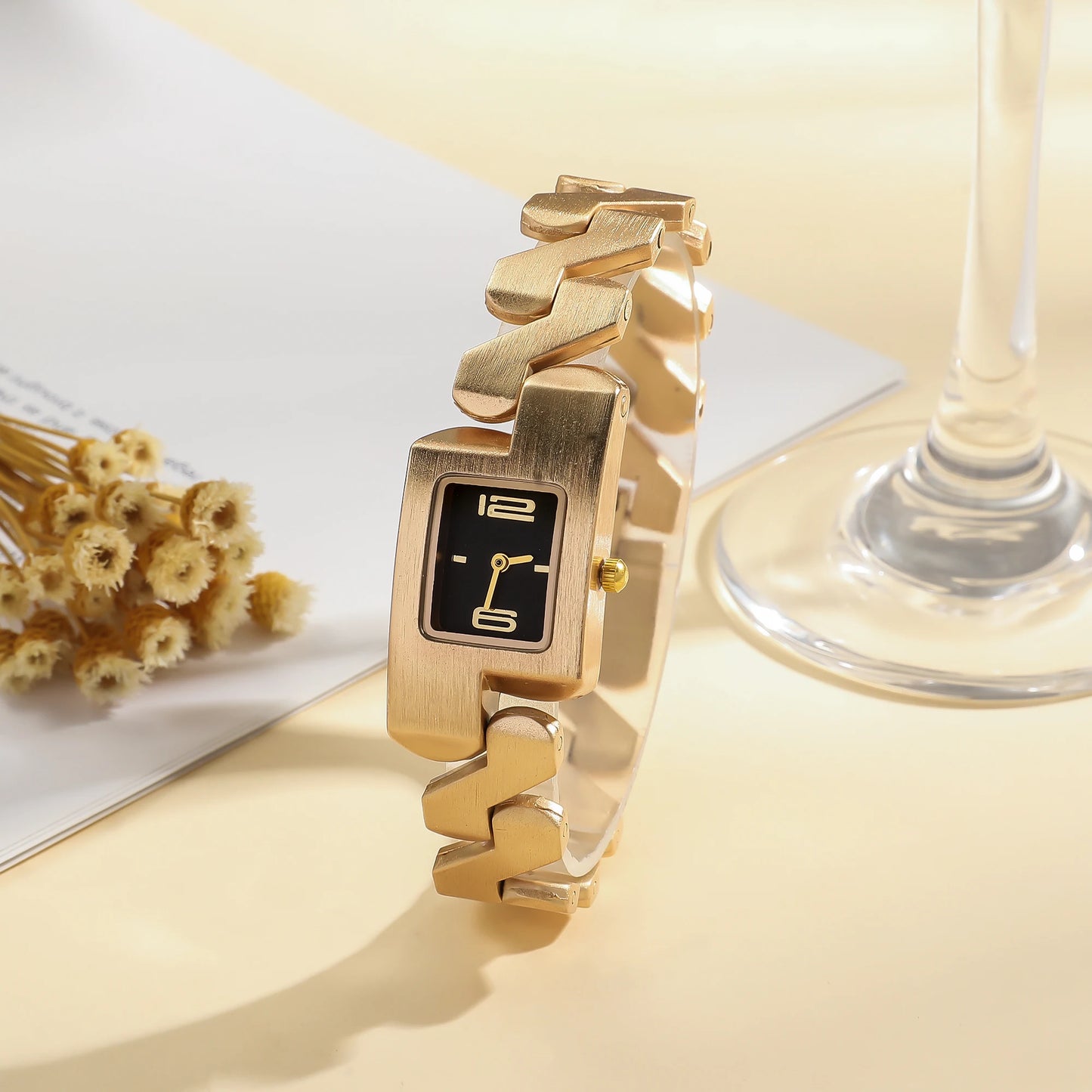 Vintage-Inspired Gold Bracelet Watch