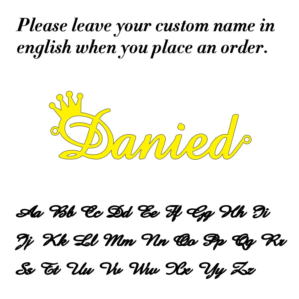 Custom Name Lip Chain Necklace