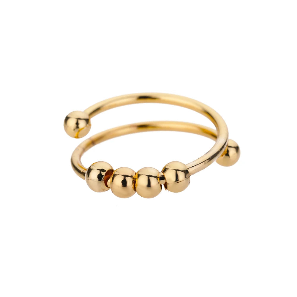 316L Gold Tone Statement Rings