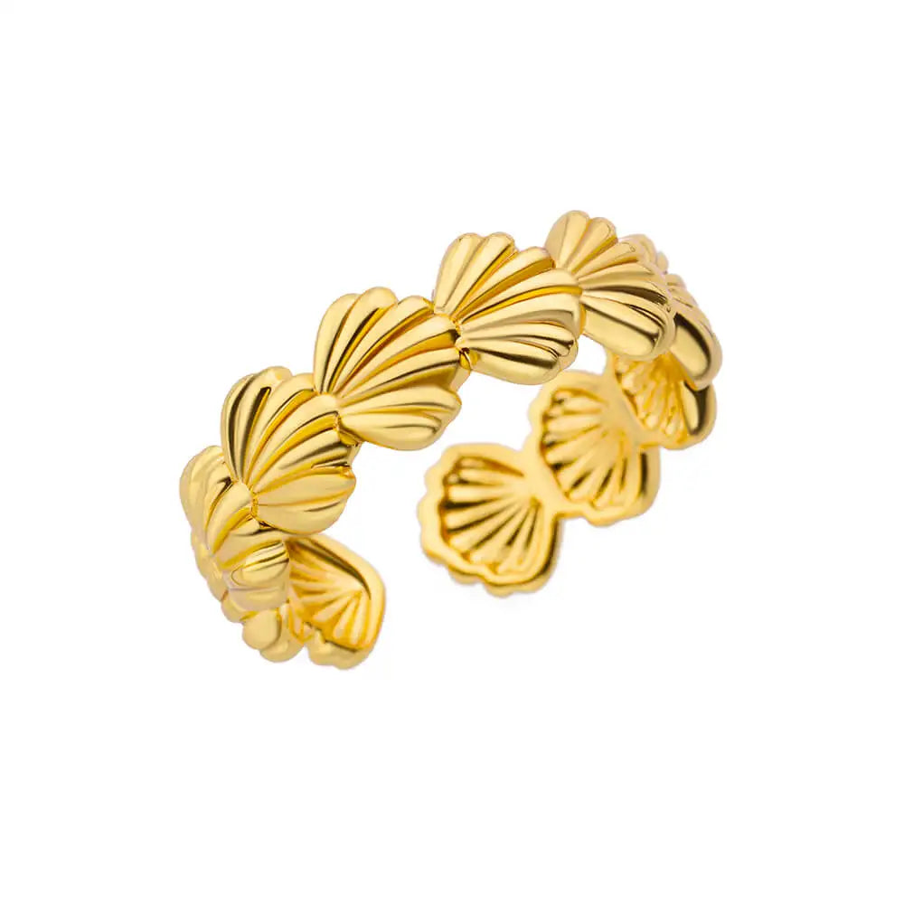 316L Gold Tone Statement Rings