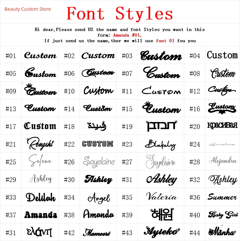 Custom Name Lip Chain Necklace