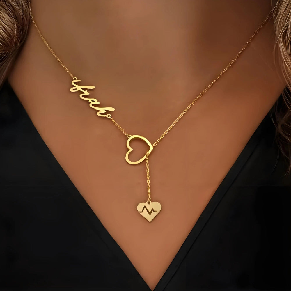 Liora Heart Name Necklace