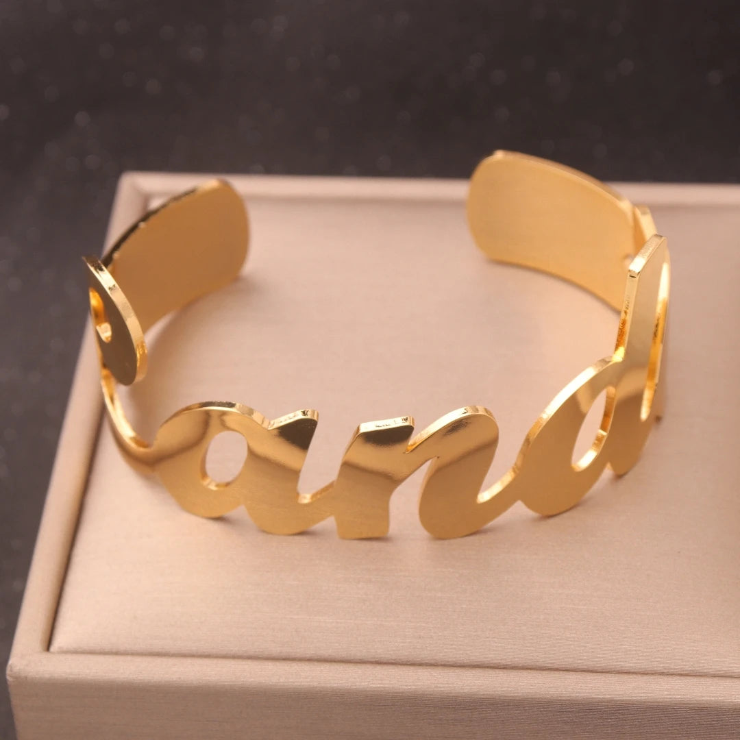 Custom Charm Name Bangle