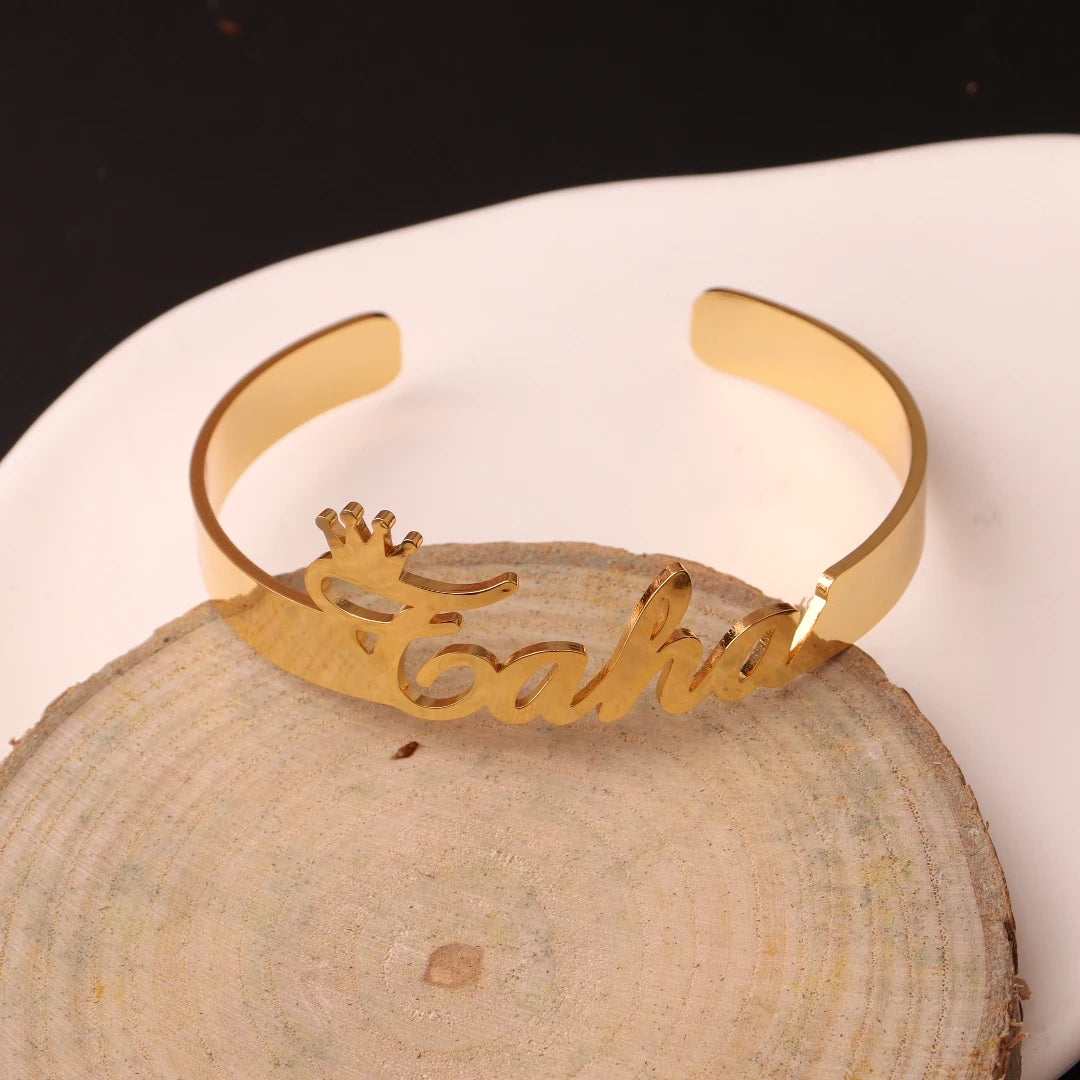 Custom Name Open Bangle