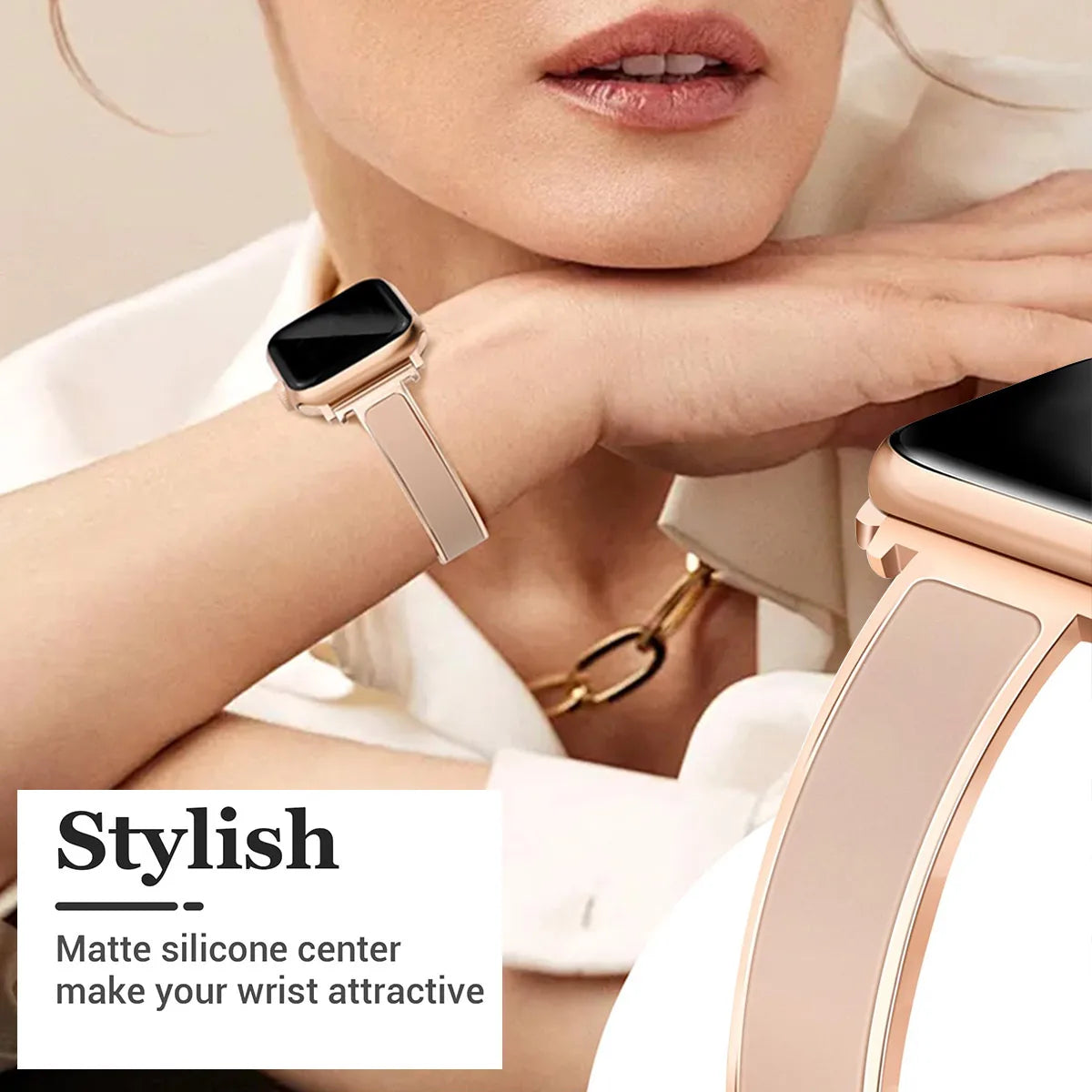 Classic & Modern Blend Apple Watch Bracelet Strap