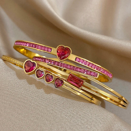 Rosé Amour Bangle Set