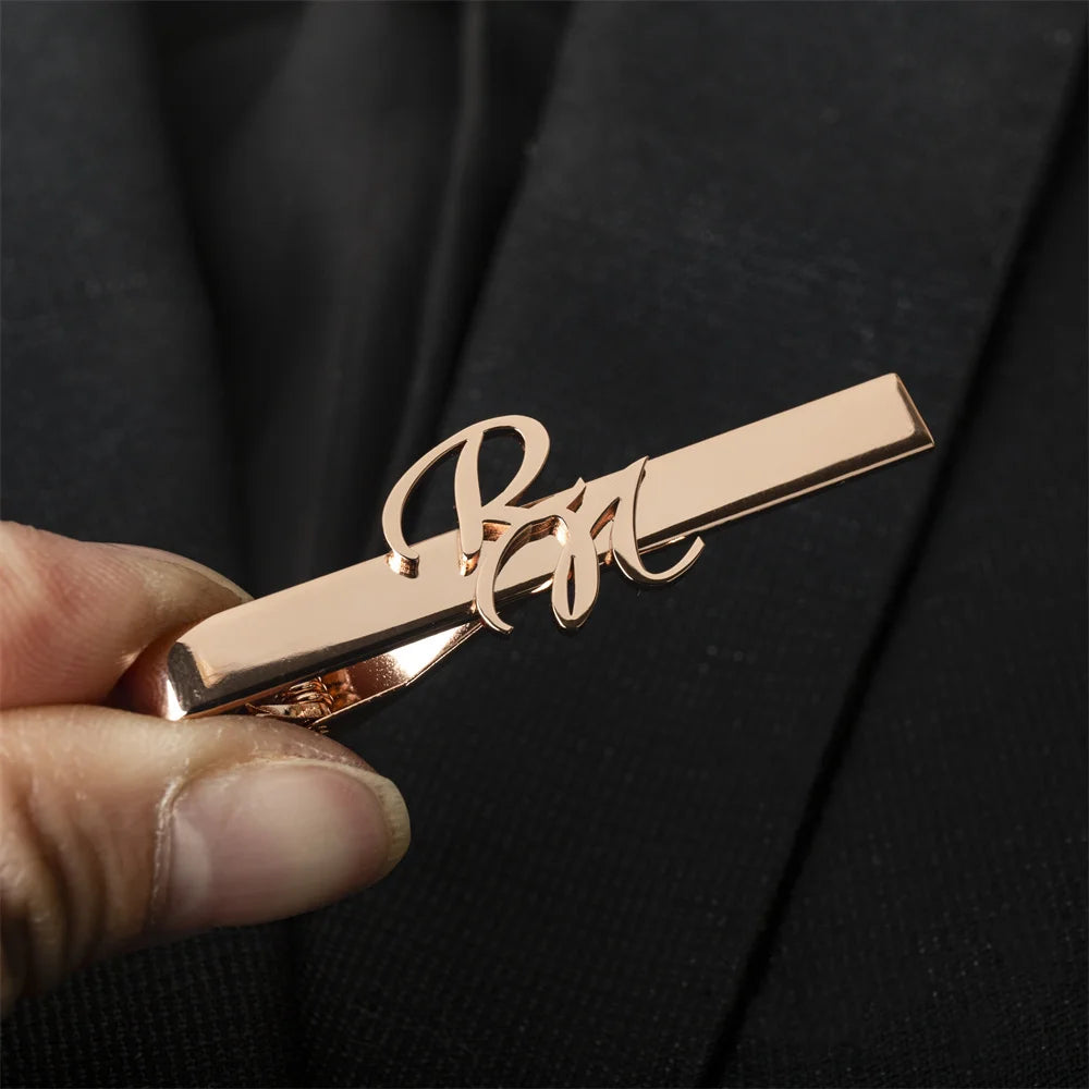 Tangula Custom Initial Tie Clip