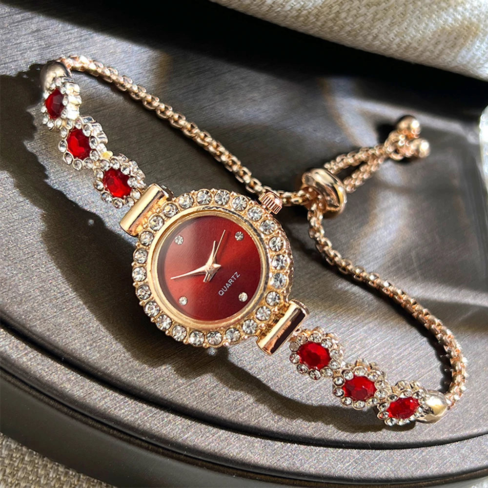 Crystal Dial Bracelet Watch