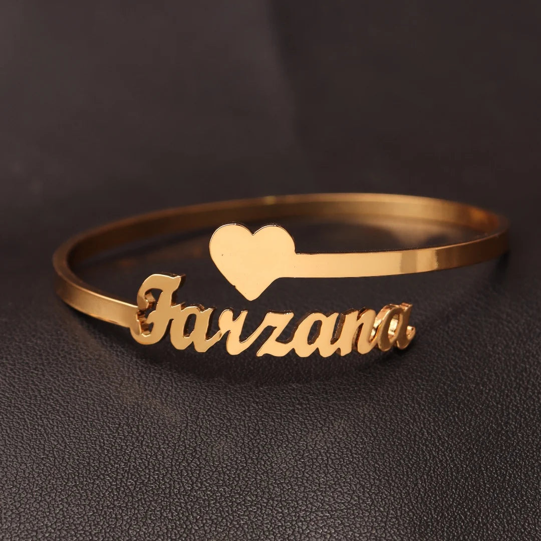Custom Name Open Bangle