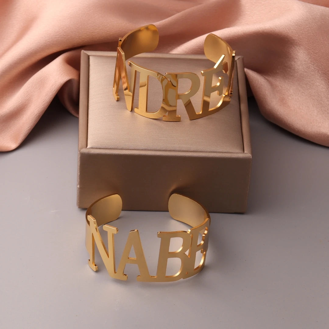 Custom Charm Name Bangle